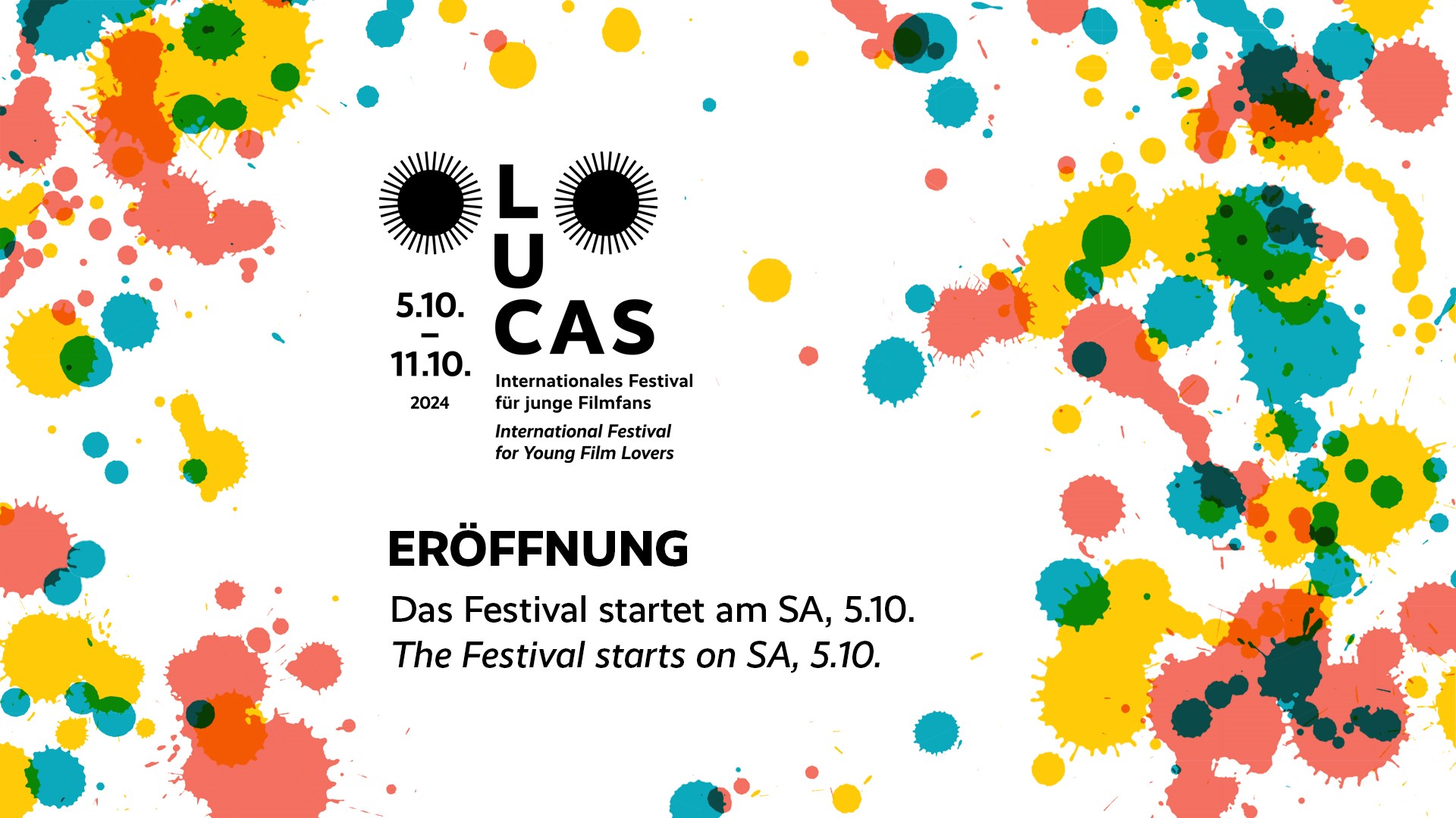 Eröffnung von LUCAS #47 am Samstag, 5. Oktober, um 11 Uhr im Kino des DFF